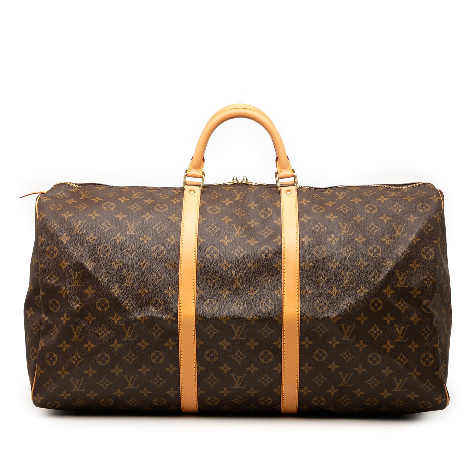 Louis Vuitton Keepall 60 Travel Bag Monogram Canvas with Leather Handles (1 of 7)