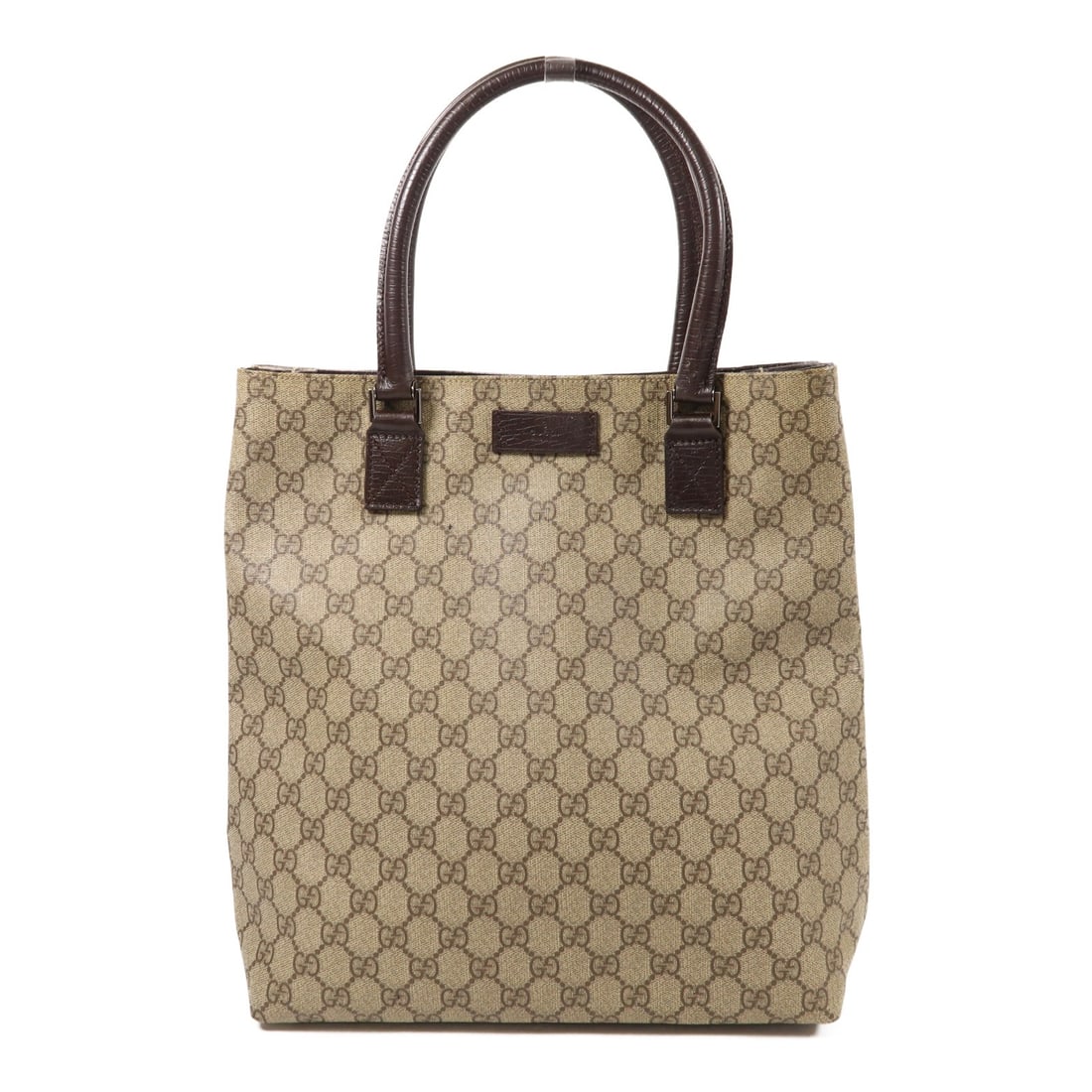 GUCCI GG SHW Tote Bag Brown Coated Canvas 131220 Italy (1 of 13)