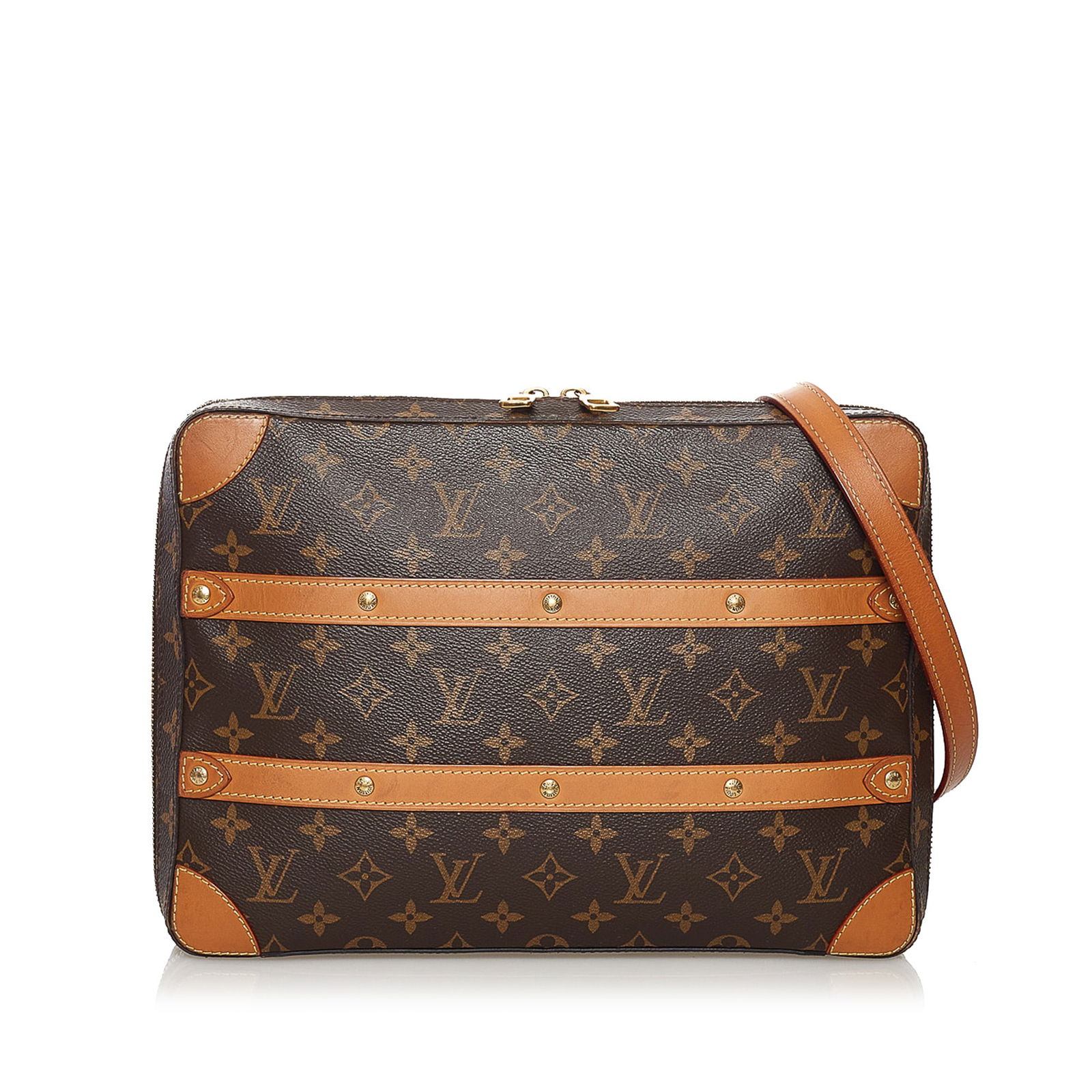 Louis Vuitton Monogram Soft Trunk Messenger Bag Canvas Brown (1 of 10)