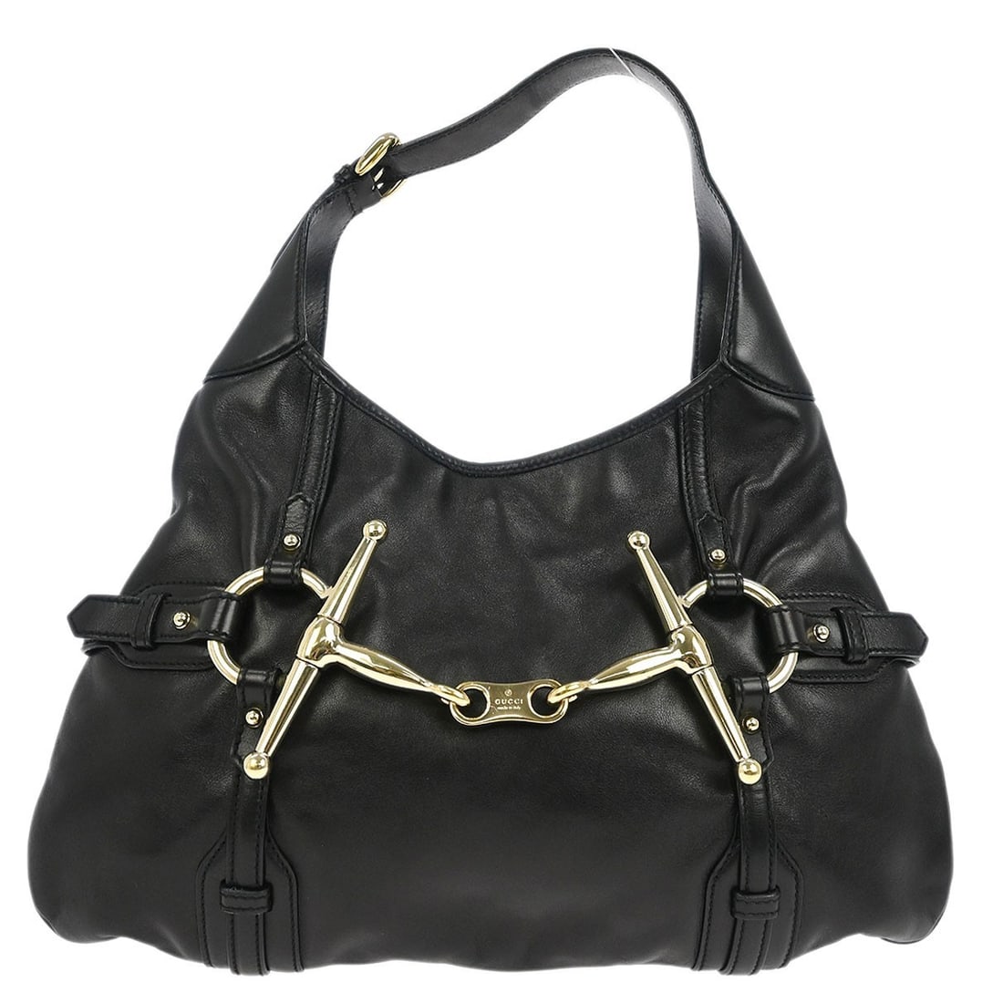 Gucci Black Horsebit Hobo Bag 85th Anniversary 163804 213048 (1 of 10)