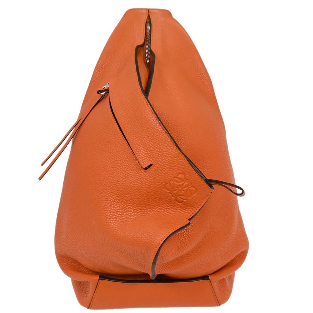 Loewe Anton Orange Leather Shoulder Sling Bag (1 of 1)