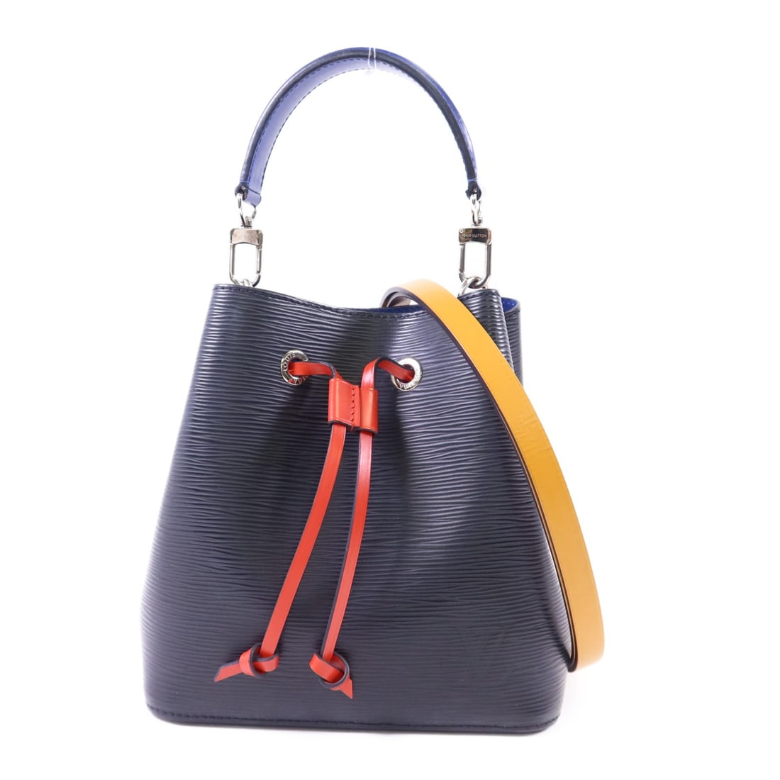 Louis Vuitton Neo Noe BB Epi Leather Black Red Blue Calfskin Shoulder Bag (1 of 18)