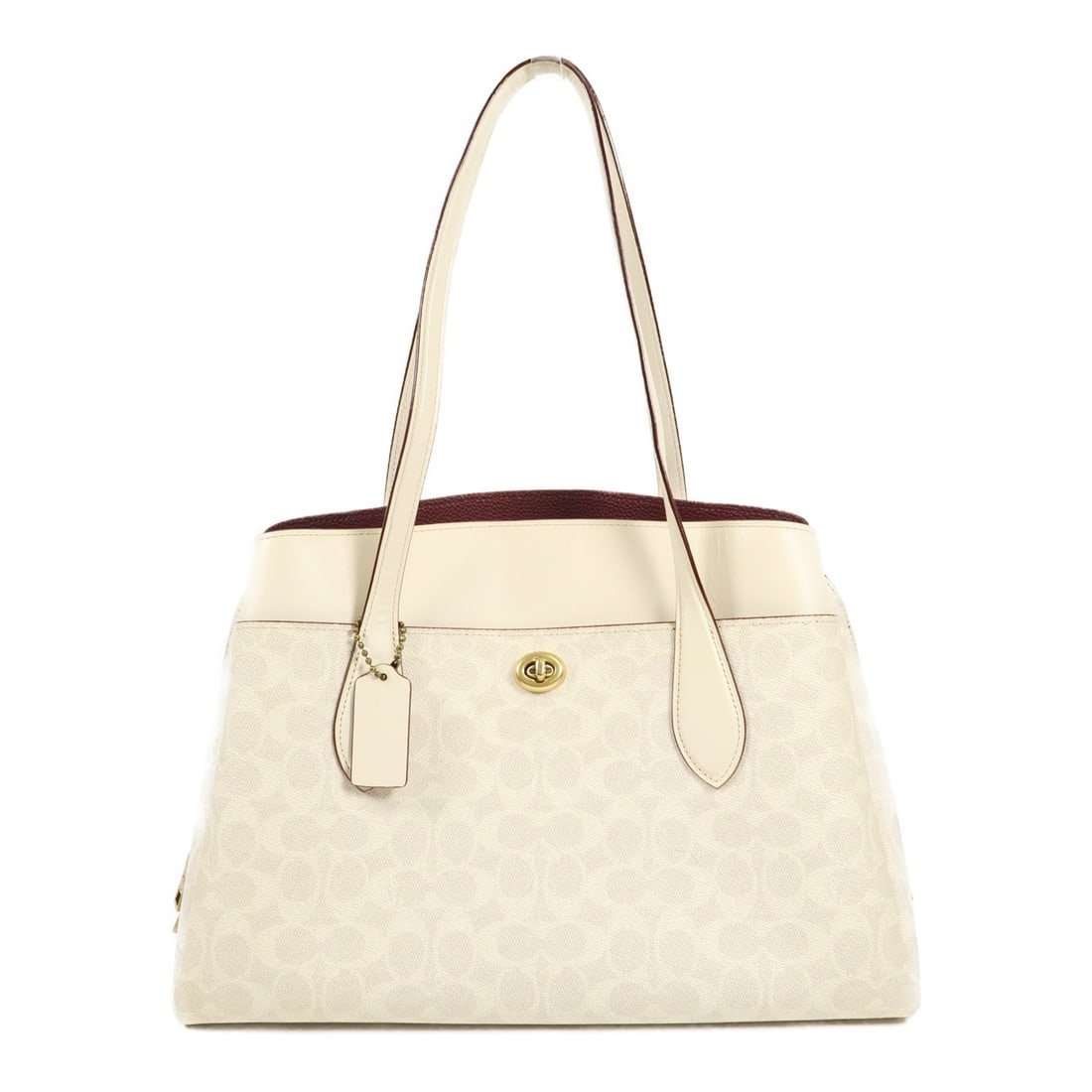 COACH White GHW Shoulder Bag B2047-89576 PVC Coated Canvas (1 of 14)