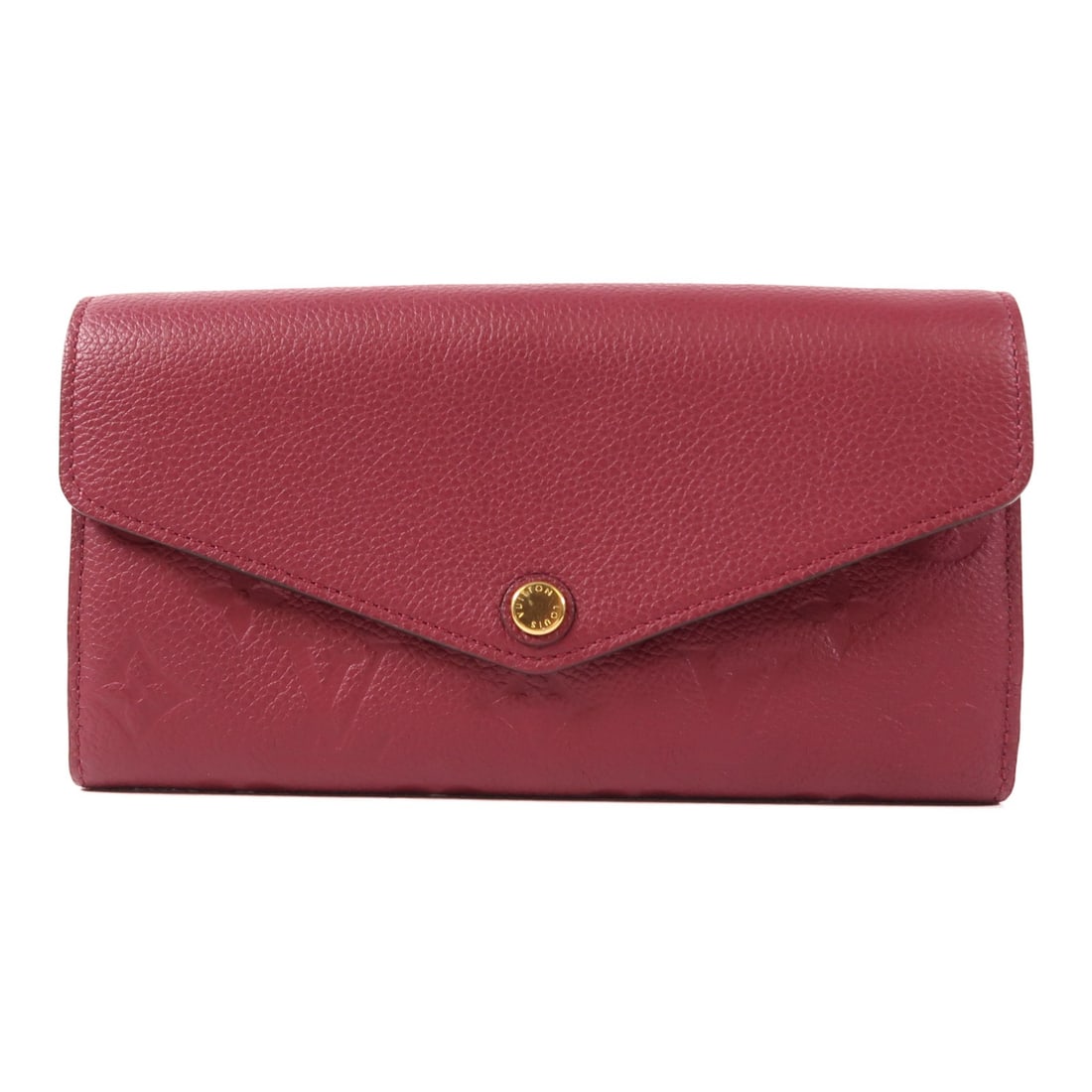 Louis Vuitton Red Calfskin Double Sided Long Wallet M62056 (1 of 12)