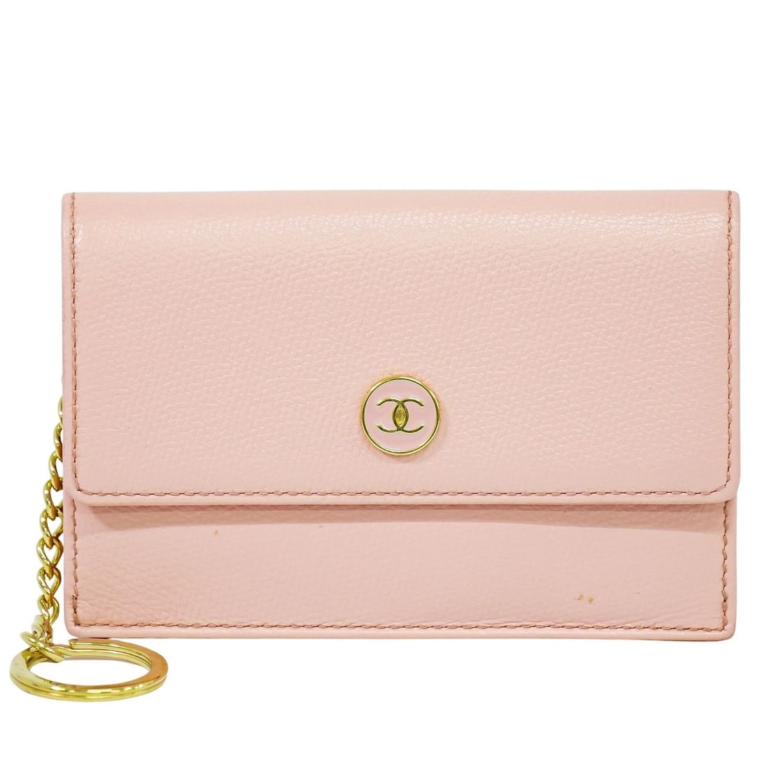 Pink Coco Button Wallet by Chanel (1 of 1)