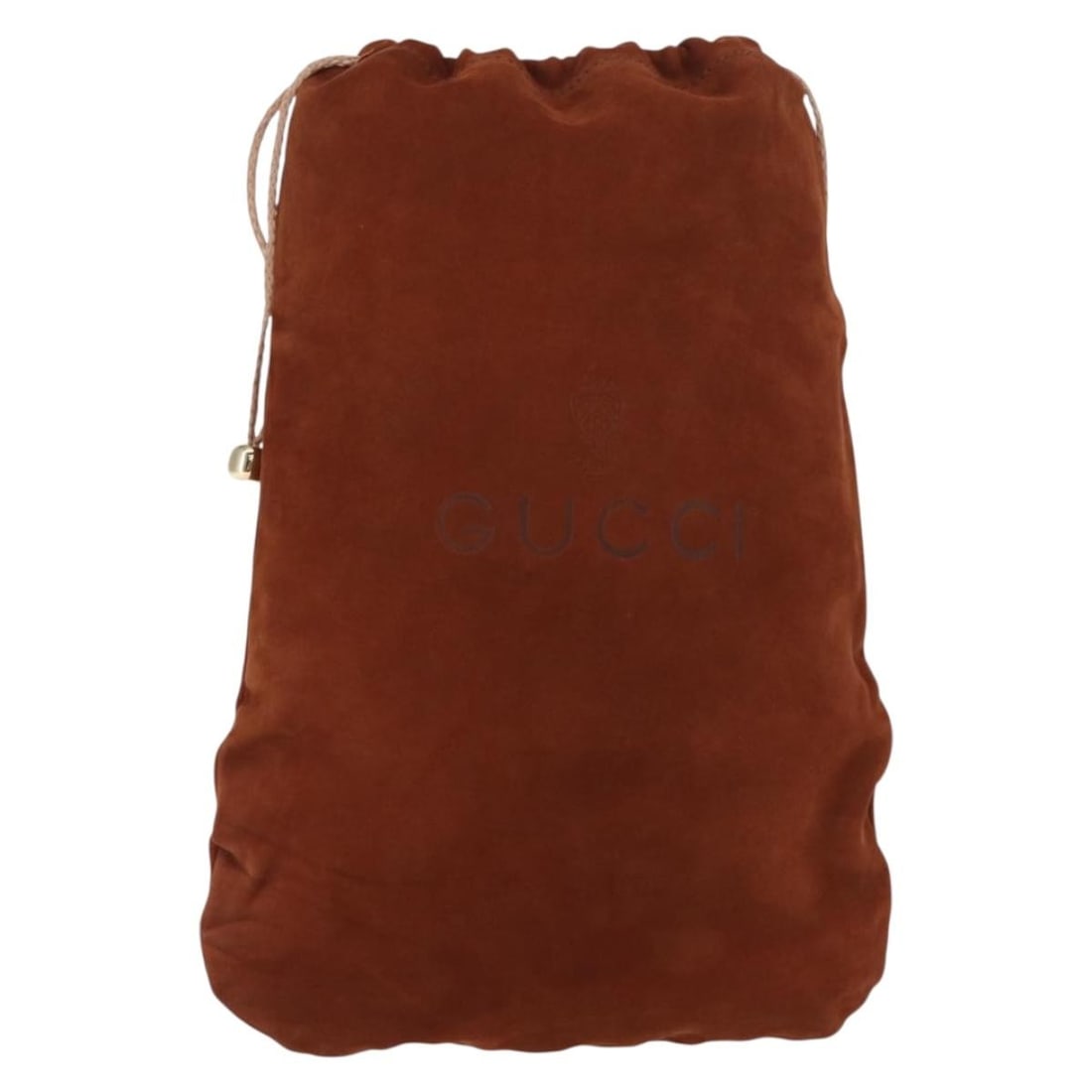 Brown Gucci Pochette Clutch Bag for Women: Brown Gucci Pochette Clutch Bag for Women This pre-owned Gucci pochette features a brown exterior and is designed for women. It shows signs of use, including slight rubbing and stains on the surface,