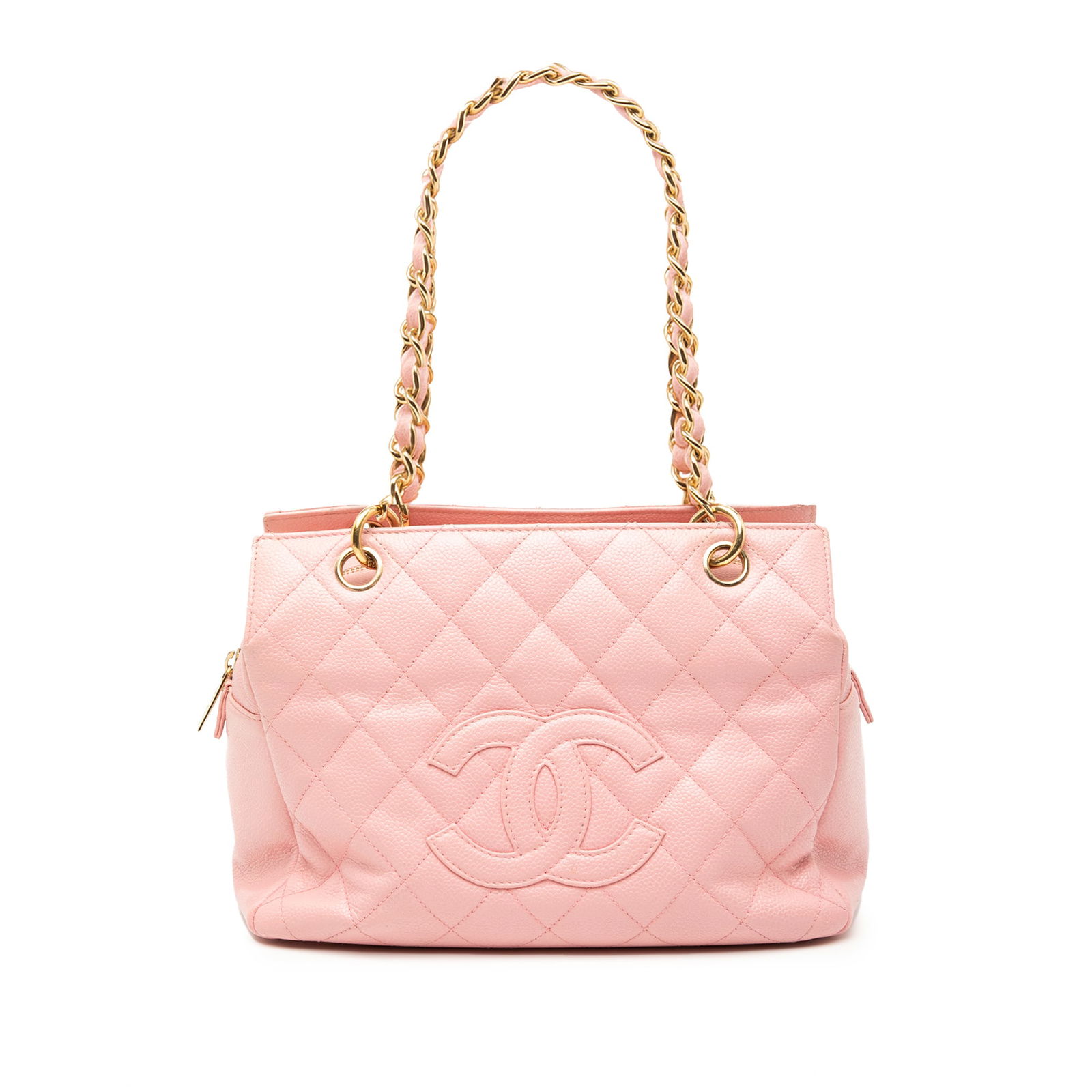 Chanel Petite Caviar Timeless Tote Pink Leather Bag: Chanel Petite Caviar Timeless Tote Pink Leather Bag The Chanel Petite Caviar Timeless Tote is a chic and sophisticated accessory crafted from luxurious caviar leather. This stylish tote features leath