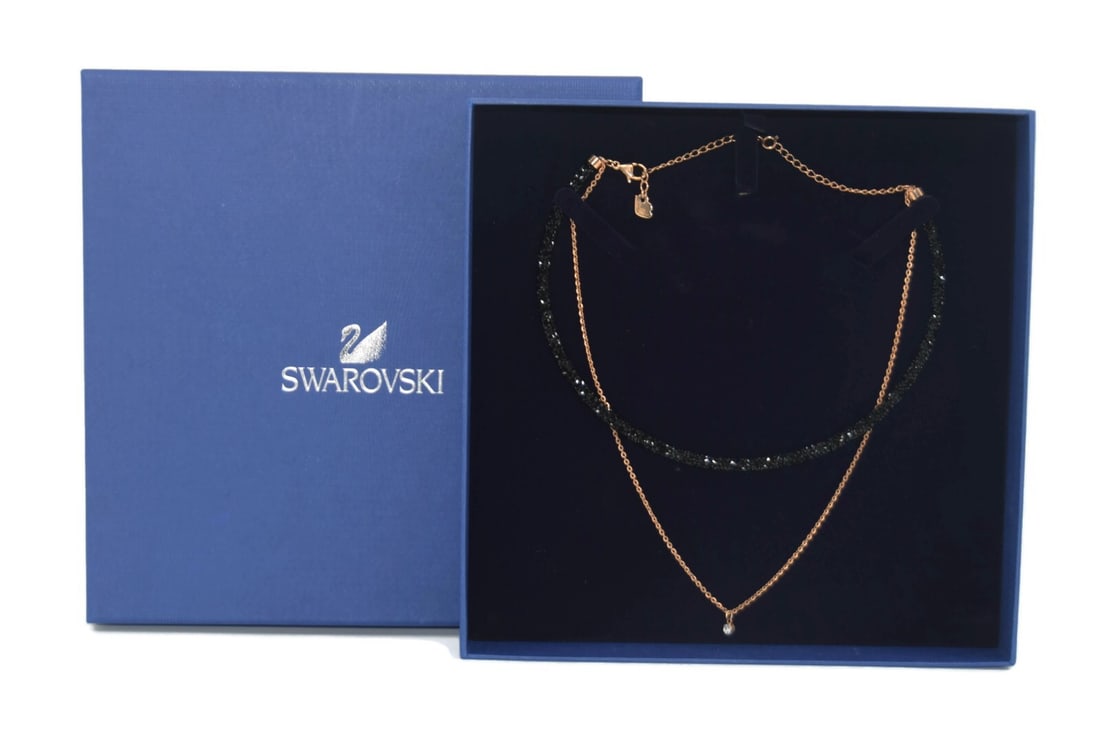 Swarovski Long Beach Crystal Necklace Choker 5385838 Authentic Boxed (1 of 6)