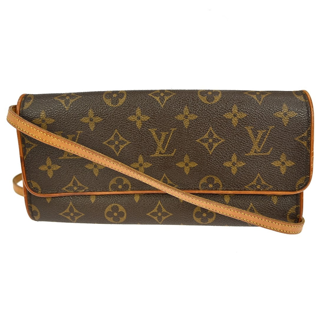 Louis Vuitton Pochette Twin GM Crossbody Bag M51852 Monogram Canvas: Louis Vuitton Pochette Twin GM Crossbody Bag M51852 Monogram Canvas Introducing the Louis Vuitton Monogram Pochette Twin GM Crossbody Bag, a stylish and functional accessory perfect for casual occasio