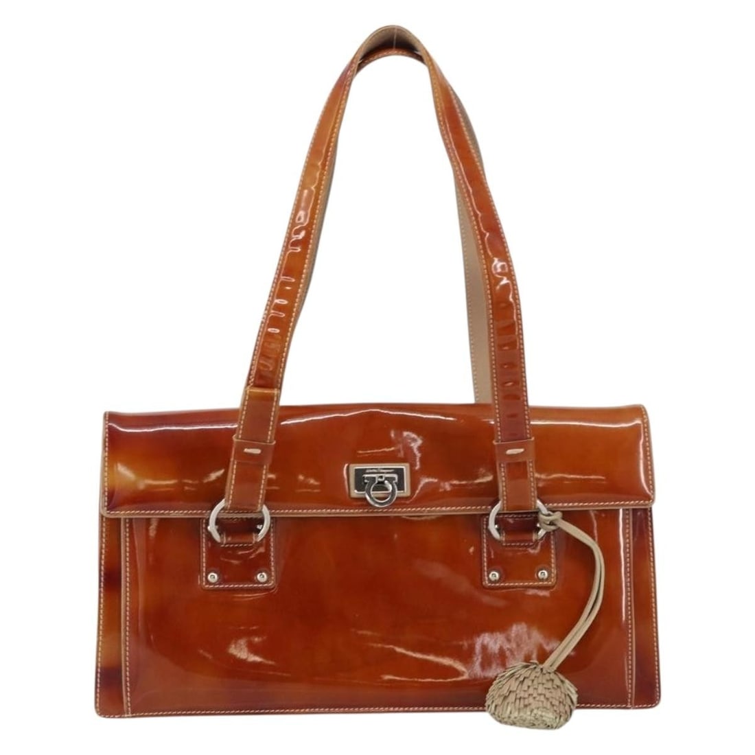 Gancini brown handbag by Salvatore Ferragamo (1 of 2)