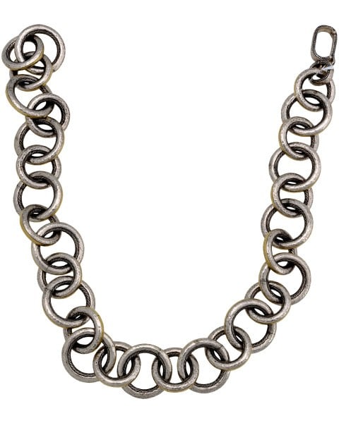 Gurhan Circles 28 Inch Necklace Sterling Silver 24K Gold Accents Galahad Collection (1 of 3)