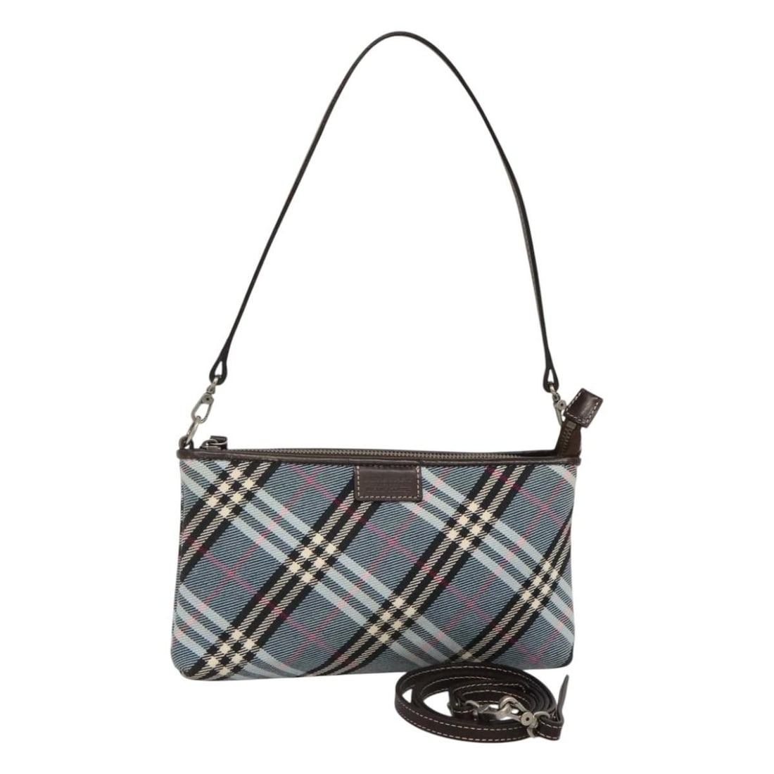 Burberry Nova Check Blue Label Canvas Shoulder Bag Made in Japan (1 of 18)