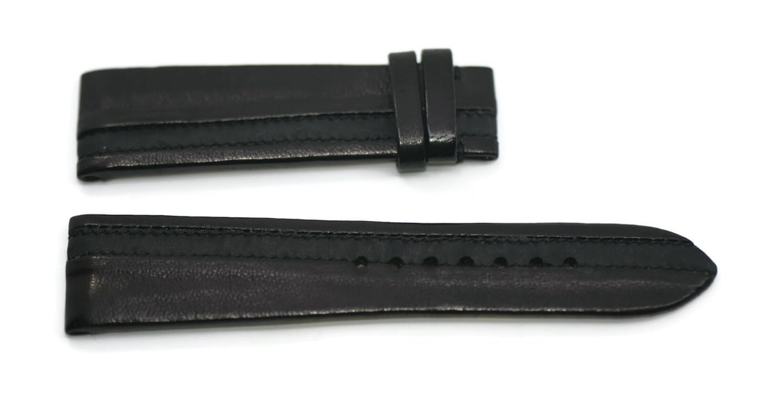 Genuine Zenith Brown Leather Two-Piece Wristwatch Strap 22mm (1 of 2)