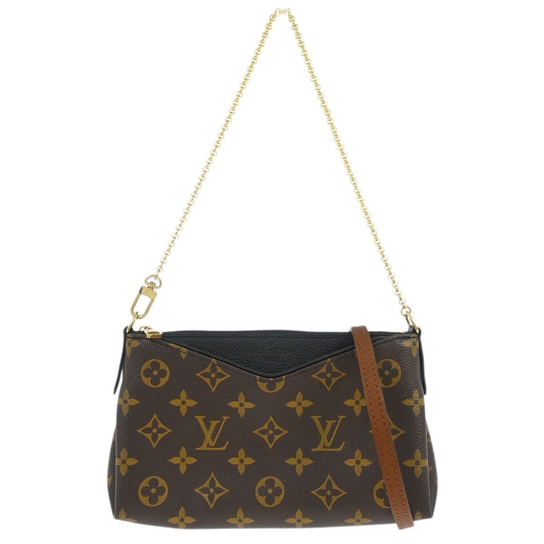Louis Vuitton Pallas Monogram Canvas Shoulder Clutch Bag M41639 (1 of 10)