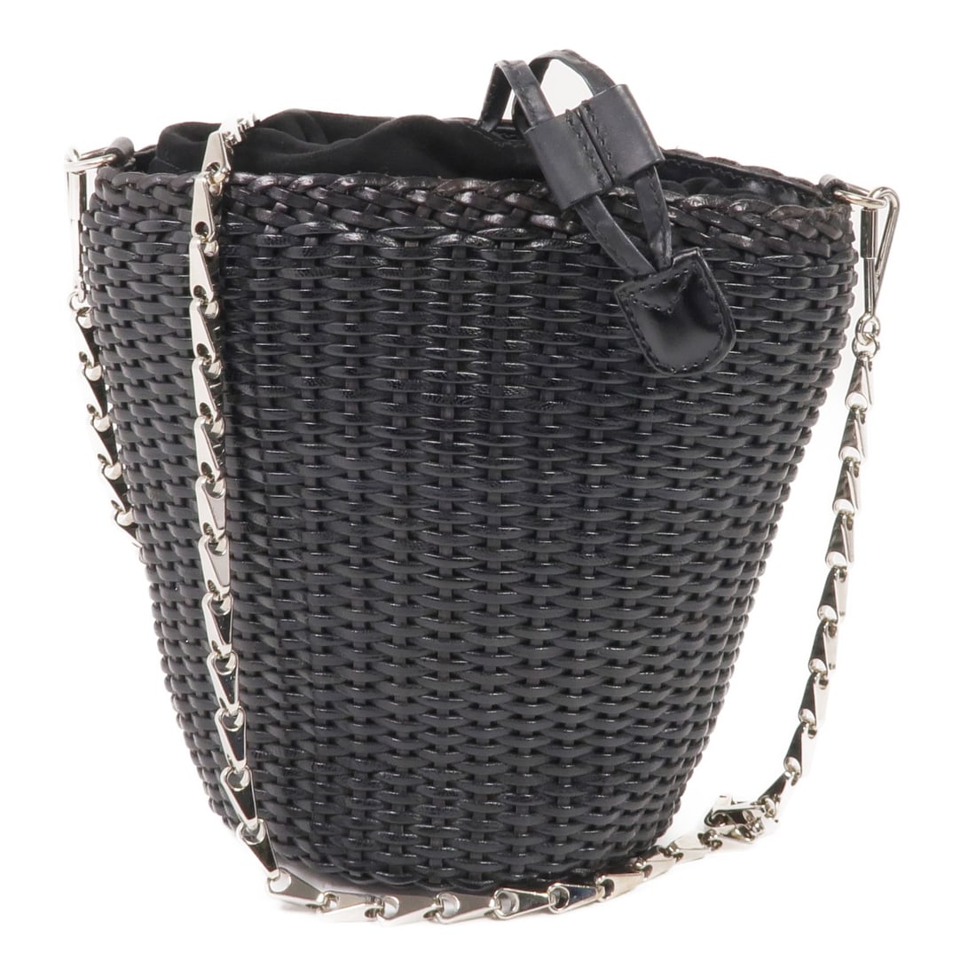 GUCCI GG SHW Black Calfskin Leather Chain Shoulder Bag (1 of 16)