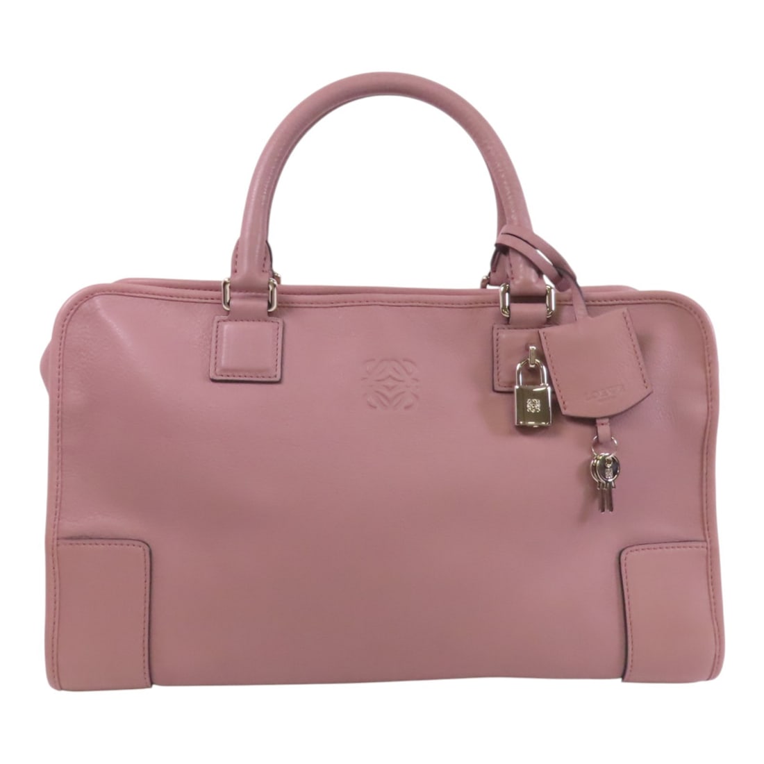 LOEWE Amazona 36 Light Purple Calfskin Shoulder Tote Bag (1 of 18)