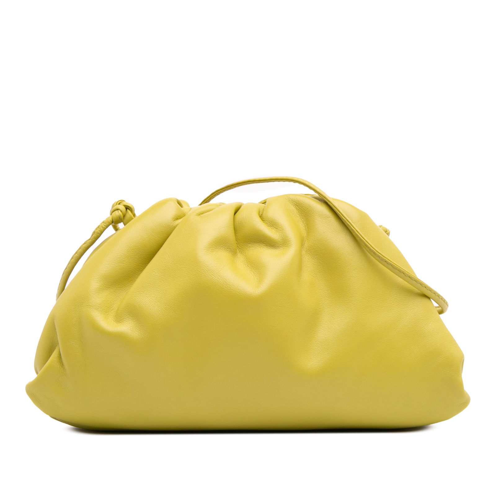 Bottega Veneta Yellow Lambskin Mini Pouch Crossbody Bag (1 of 12)