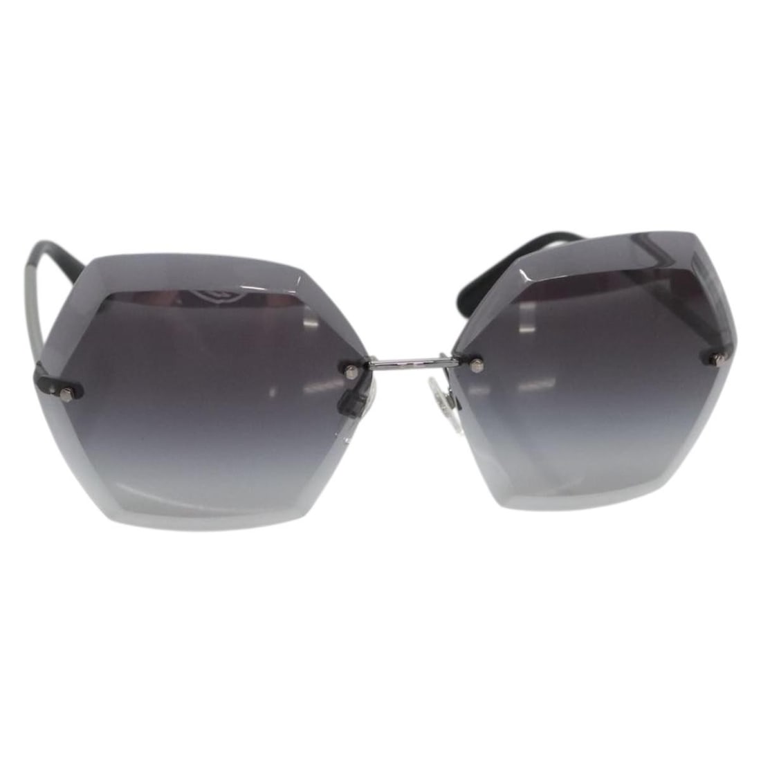 CHANEL Silver Tone Metal Sunglasses Authentic Italy 141178M (1 of 11)