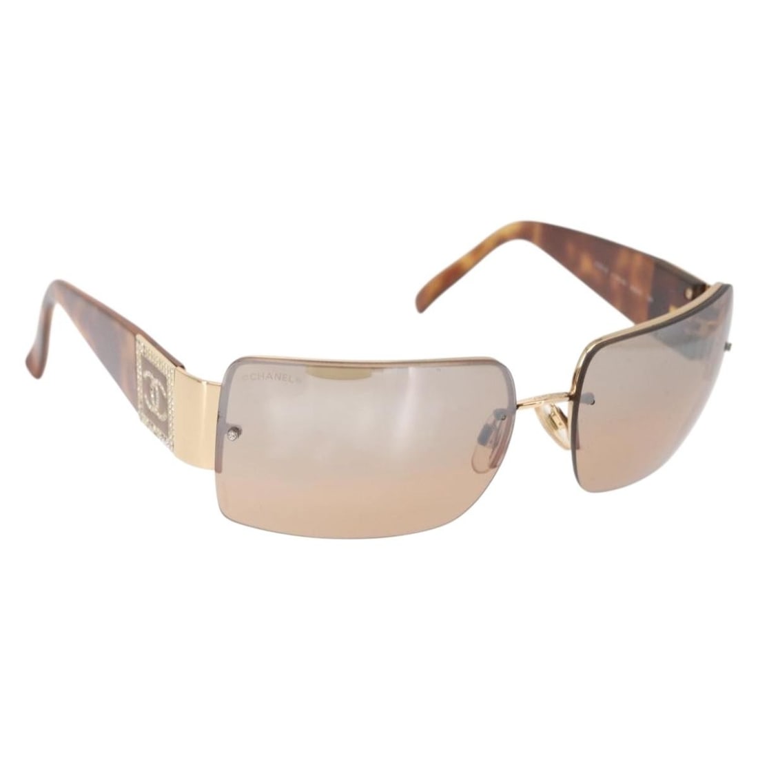 Brown Chanel CC Logo Sunglasses for Women (1 of 1)