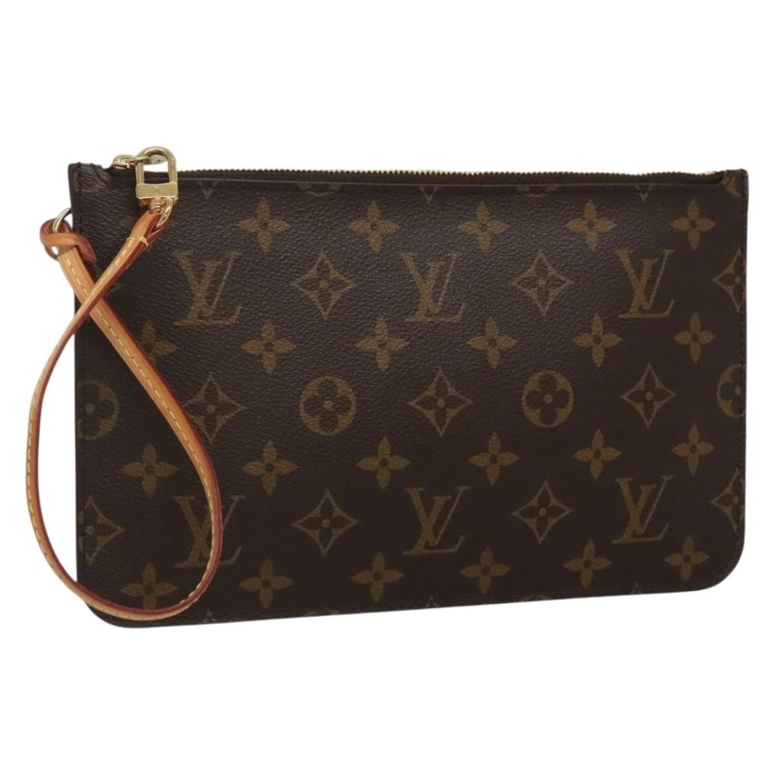 Neverfull Pochette clutch bag by Louis Vuitton in brown (1 of 1)