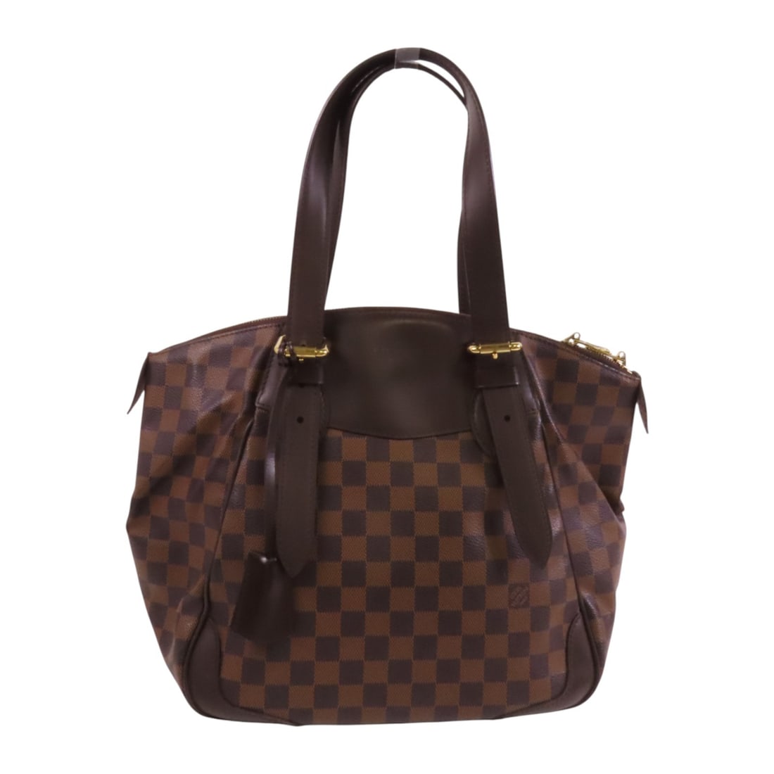 LOUIS VUITTON Verona PM Shoulder Bag Damier Ebene Brown (1 of 18)