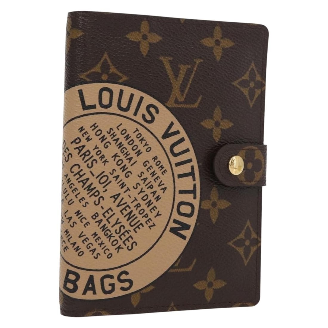LOUIS VUITTON Monogram T&B Agenda PM Day Planner Cover R21039 Auth (1 of 18)