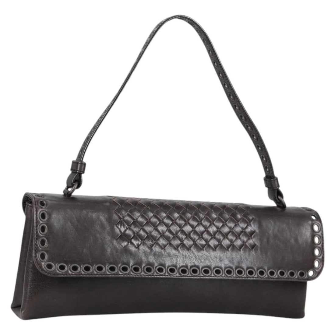 Bottega Veneta Brown Leather Hand Bag Made in Italy (1 of 18)