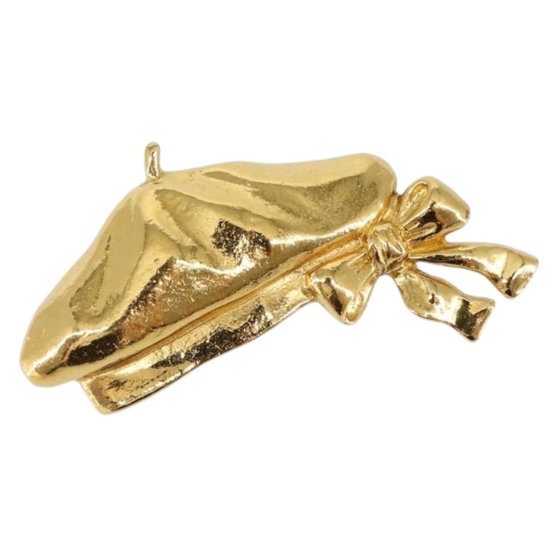 Gold Tone Beret Brooch by Chanel (1 of 1)