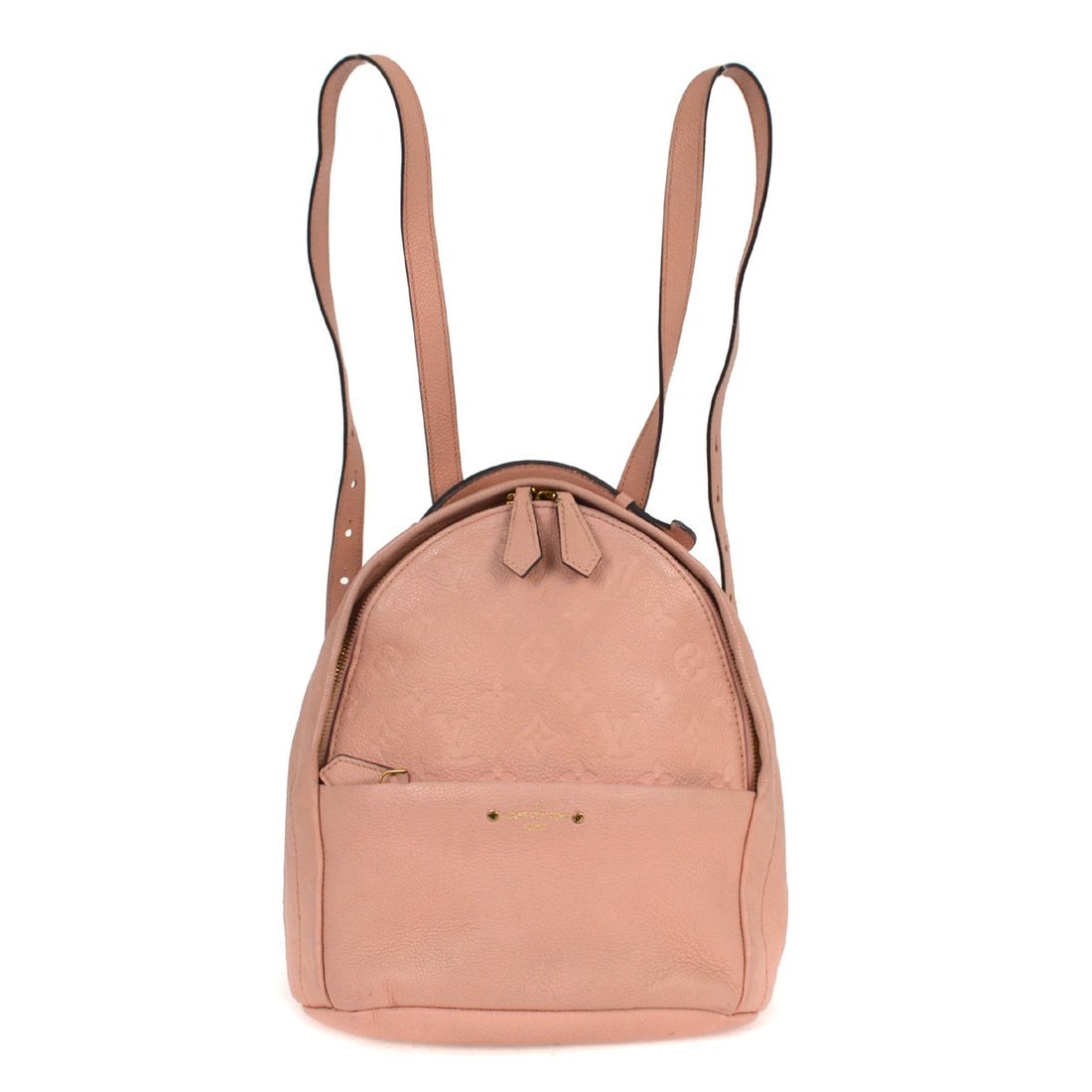 Louis Vuitton Pink Monogram Empreinte Sorbonne Backpack M44019: Louis Vuitton Pink Monogram Empreinte Sorbonne Backpack M44019 Introducing the Louis Vuitton Pink Monogram Empreinte Sorbonne Backpack, a stylish and functional accessory perfect for casual occasions.