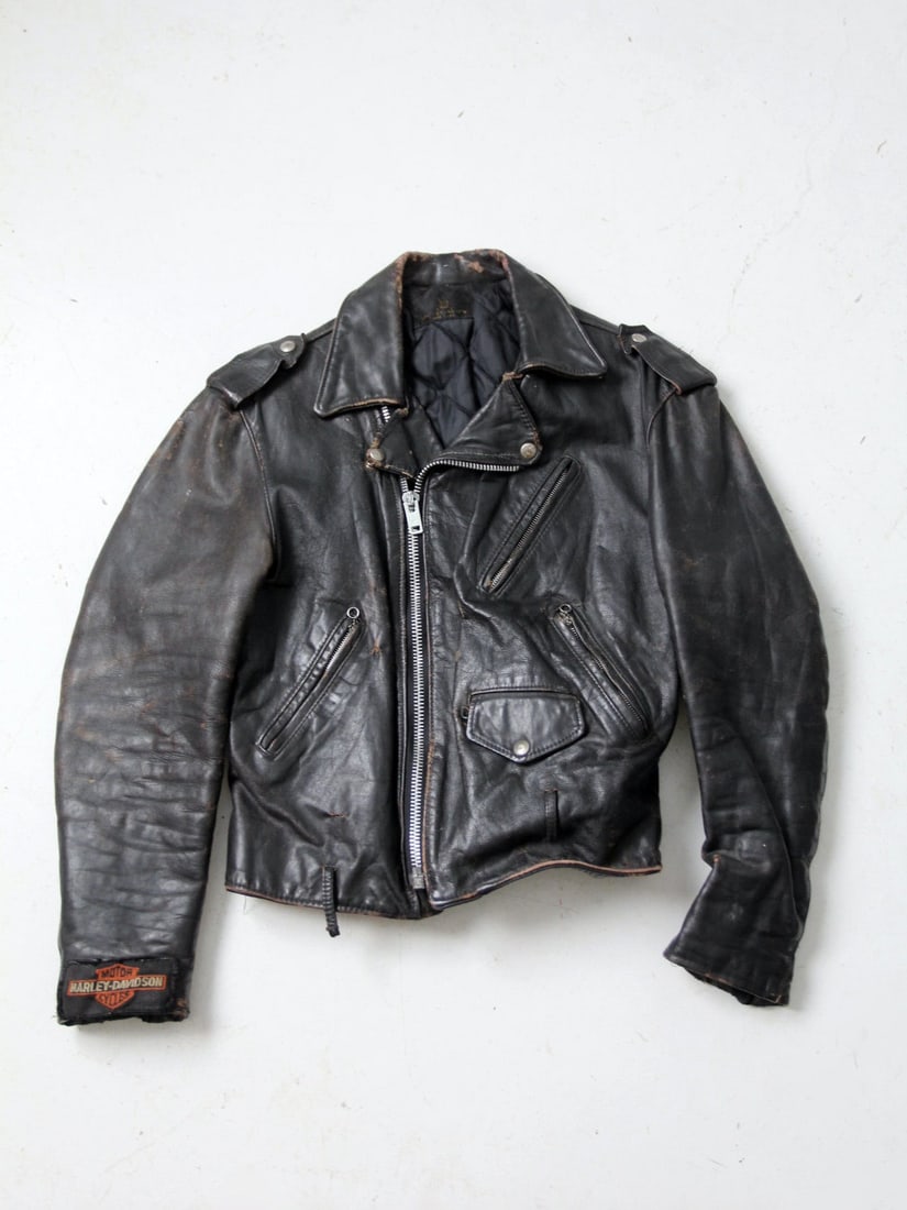 Harley Davidson Vintage Perfecto Leather Motorcycle Jacket (1 of 13)