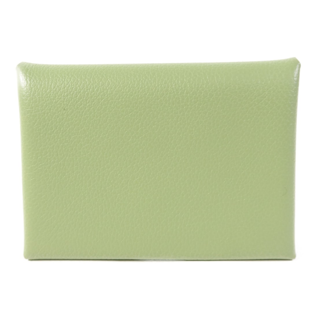 HERMES Calvi Duo Card Case Evercolor Leather Green PHW (1 of 14)