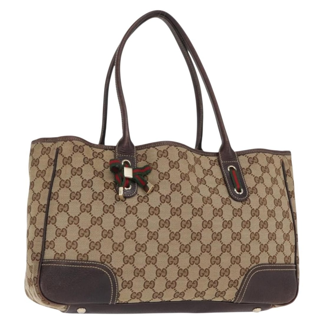 Pre-owned Gucci Princy Beige Tote Bag for Women: Pre-owned Gucci Princy Beige Tote Bag for Women This pre-owned Gucci Princy tote bag features a beige design and is suitable for female users. It is in good condition, showing signs of wear including