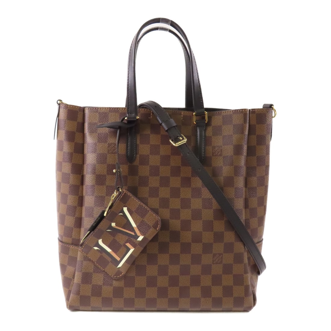 Louis Vuitton N60348 Belmont 2way Shoulder Bag Damier Ebene GHW (1 of 15)