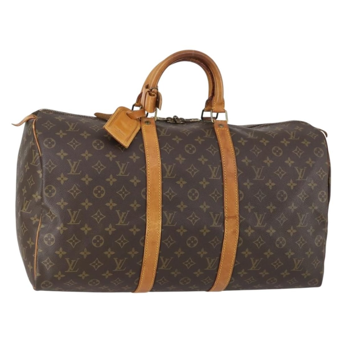Keepall 50 Boston Travel Bag in Brown by Louis Vuitton (1 of 1)