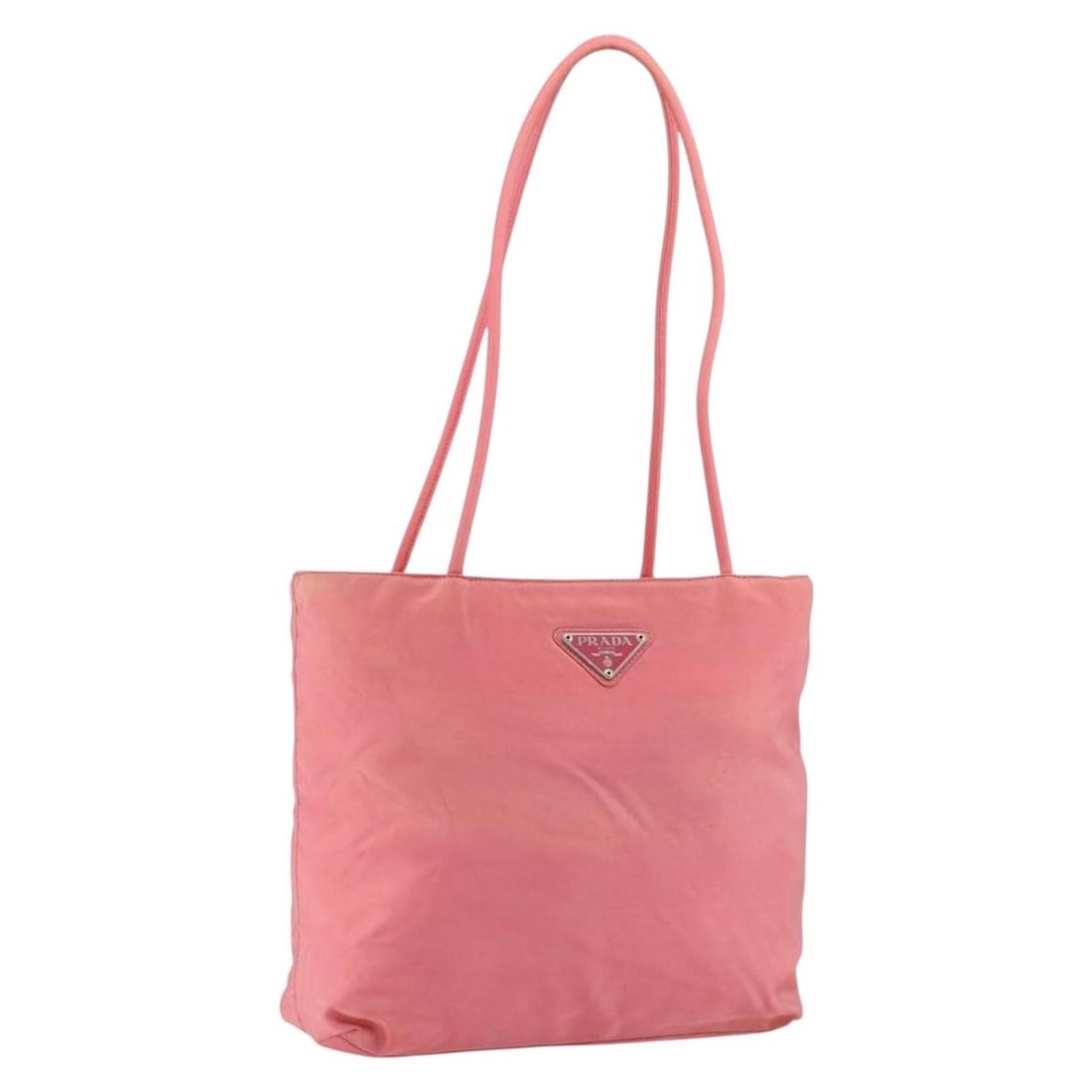 Pink Prada Vintage Tote Bag with Zipper Closure (1 of 1)