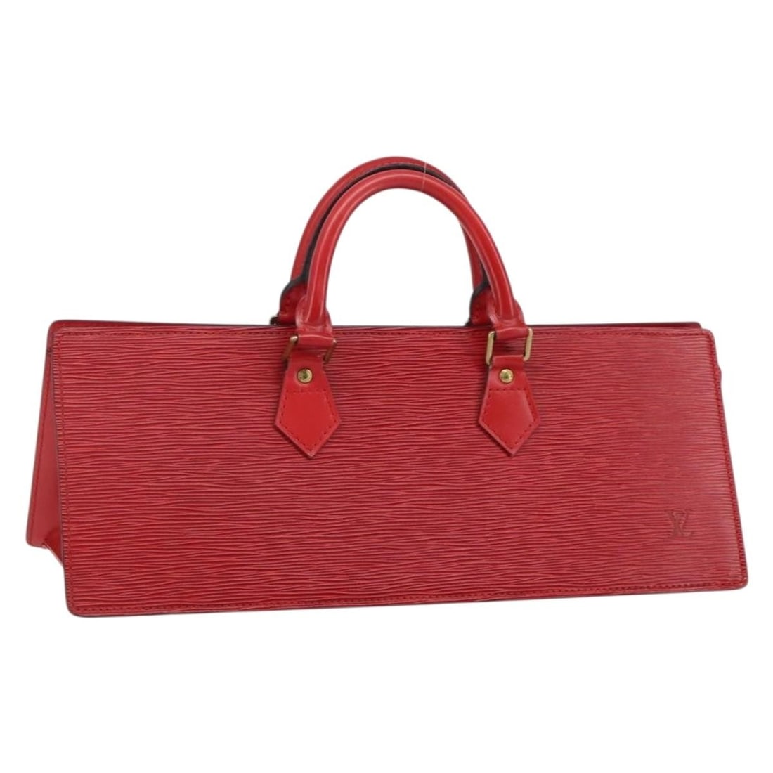 LOUIS VUITTON Epi Red Sac Triangle Hand Bag M52097 Auth (1 of 18)
