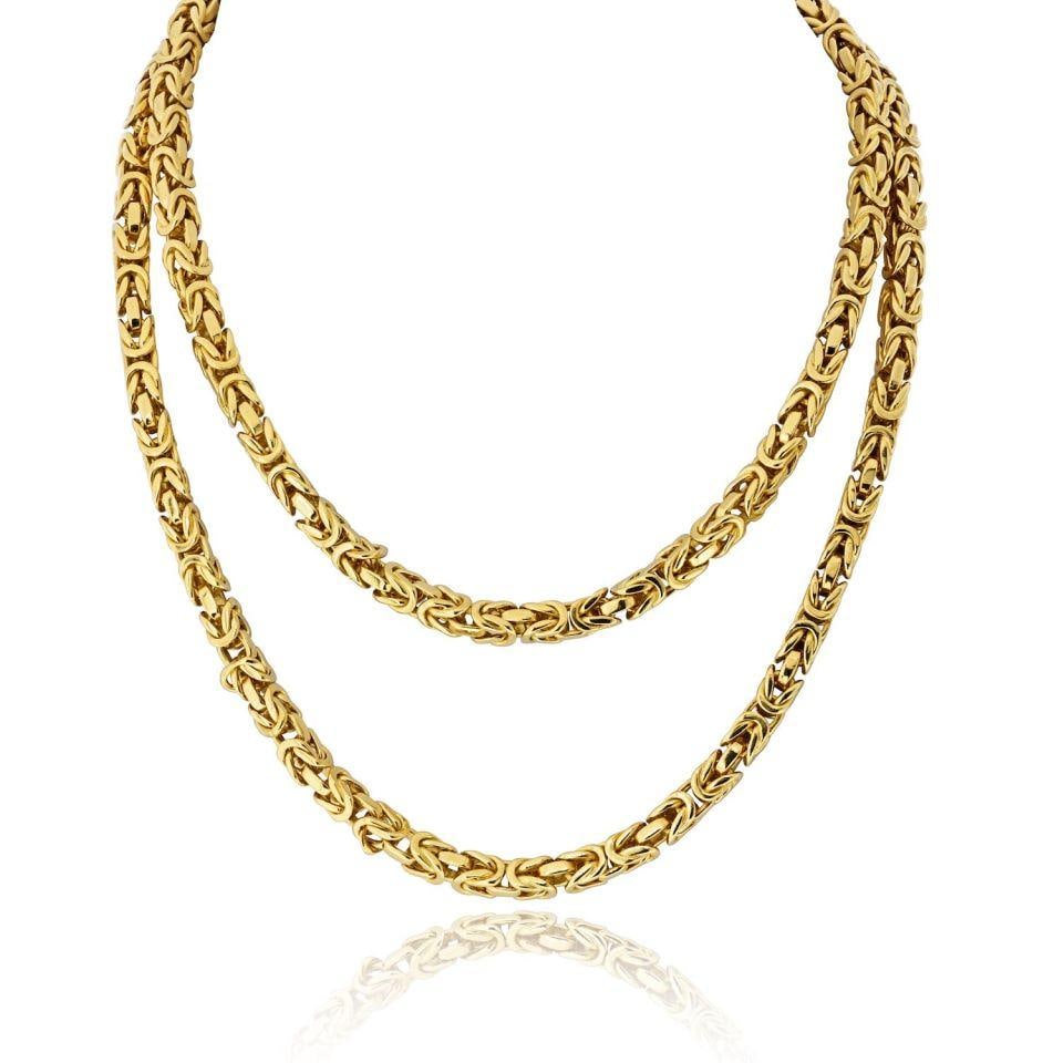 Van Cleef & Arpels 31 Inch 18K Yellow Gold Byzantine Chain Necklace (1 of 4)