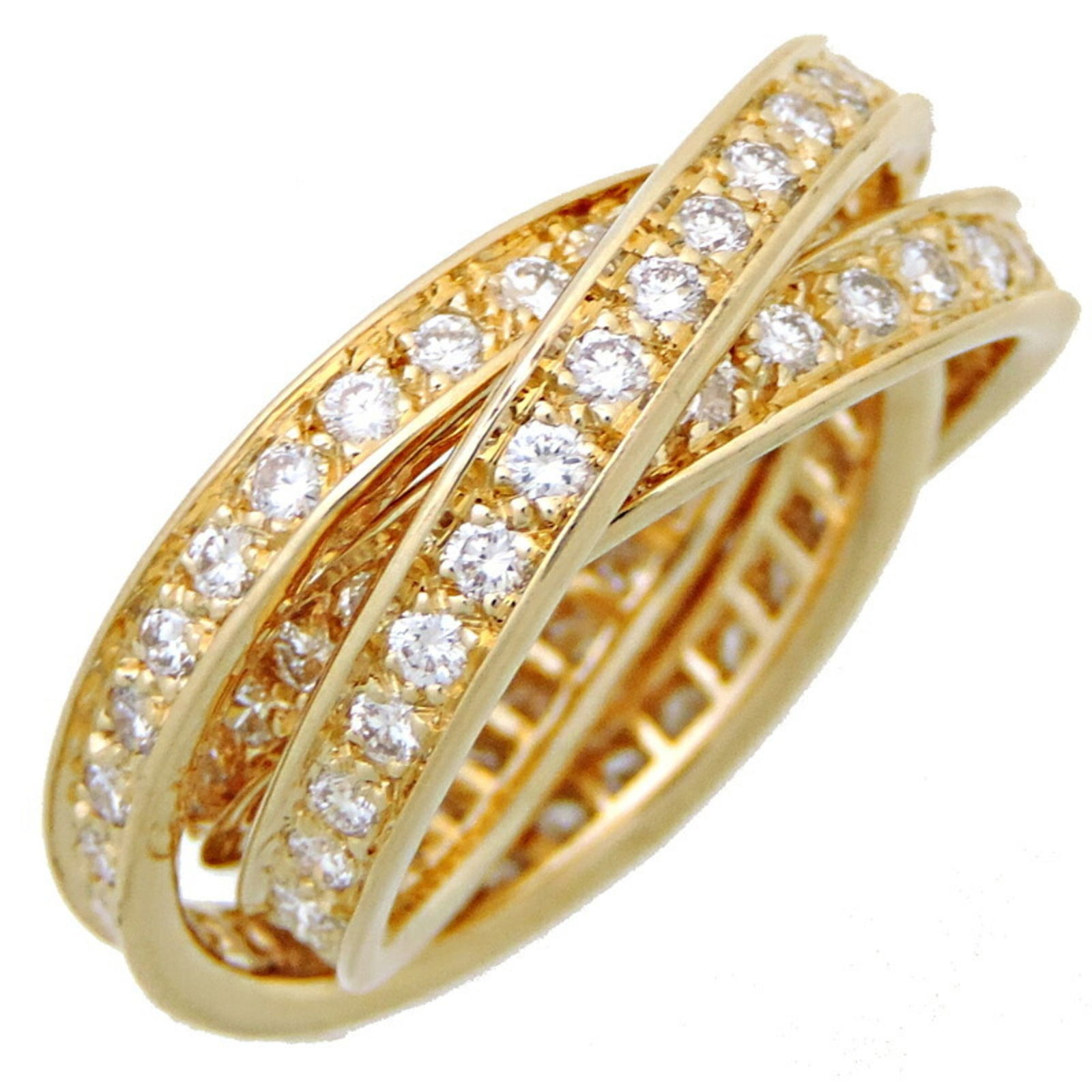 Cartier Trinity Anniversary Gold Unisex Ring (1 of 1)