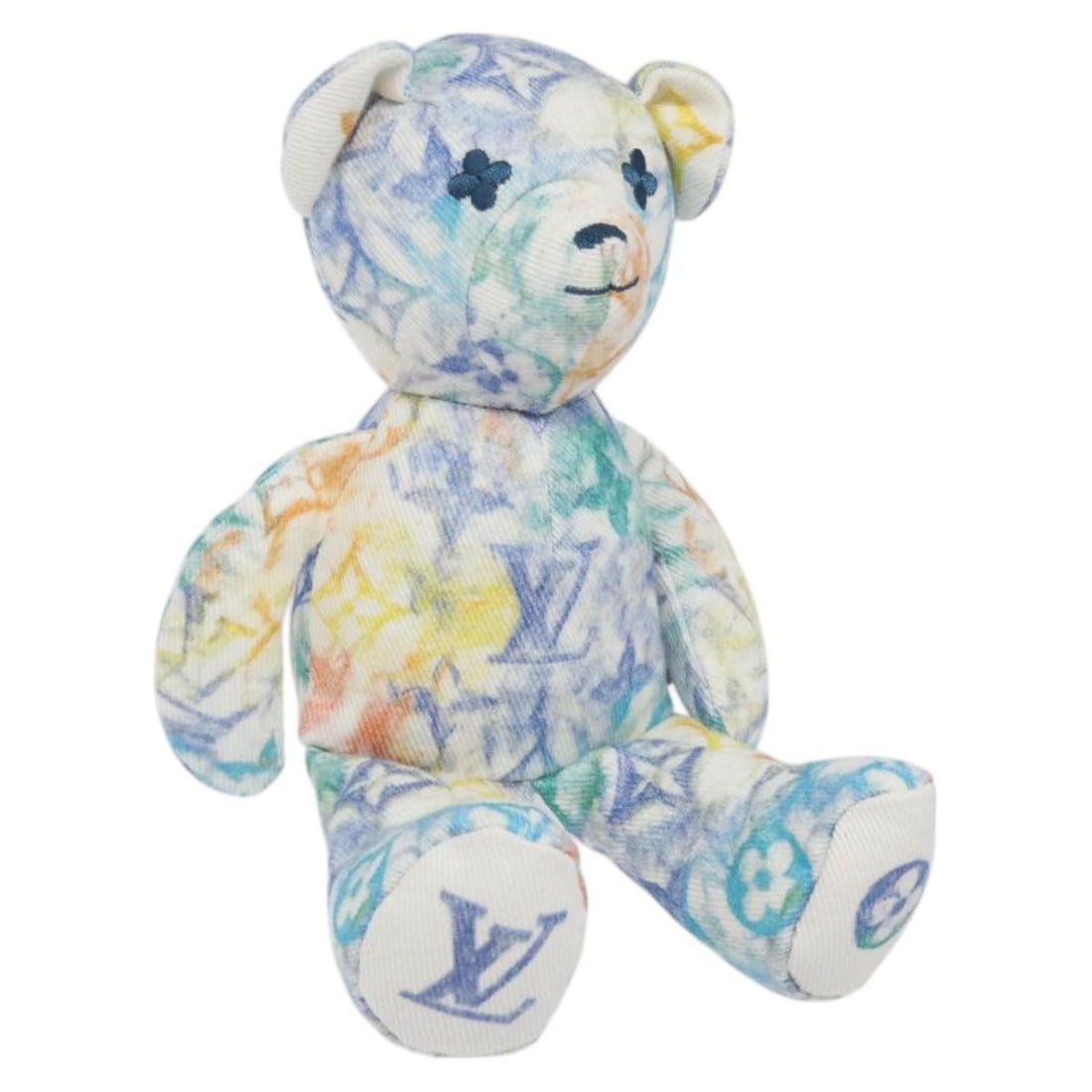 LOUIS VUITTON Monogram Multicolor Stuffed Dog GI0502 Made in France (1 of 18)