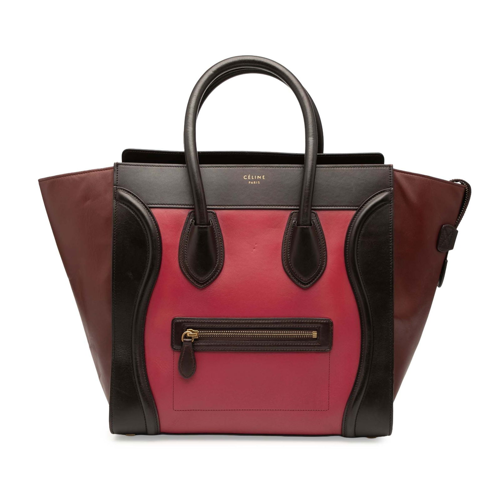 Mini Luggage Tote Bag by Celine in Tricolor Leather (1 of 7)
