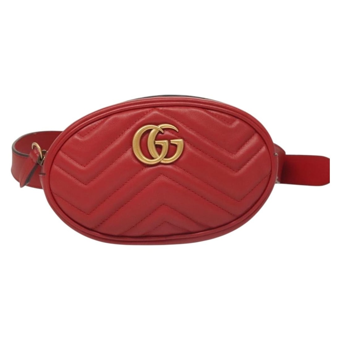 Red GG Marmont Belt Bag by Gucci (1 of 2)