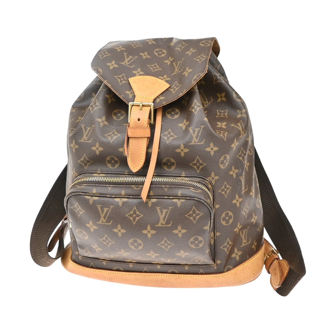 Pre-Owned Montsouris GM Backpack by Louis Vuitton in Brown: Pre-Owned Montsouris GM Backpack by Louis Vuitton in Brown This pre-owned Louis Vuitton Montsouris GM backpack features a brown exterior with classic Louis Vuitton styling. It is designed for female u