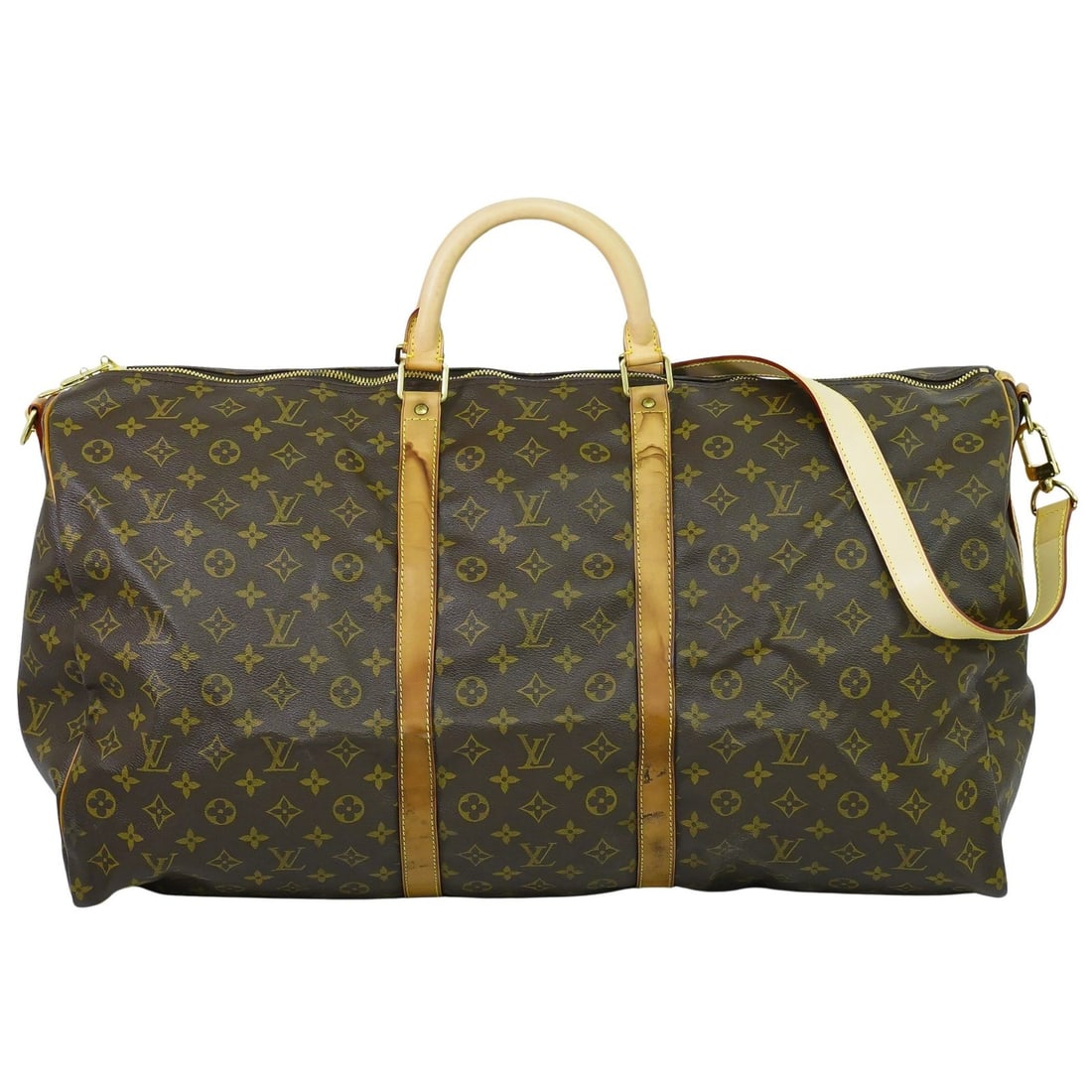 Louis Vuitton Keepall Bandouliere Brown Travel Bag 60 cm (1 of 1)