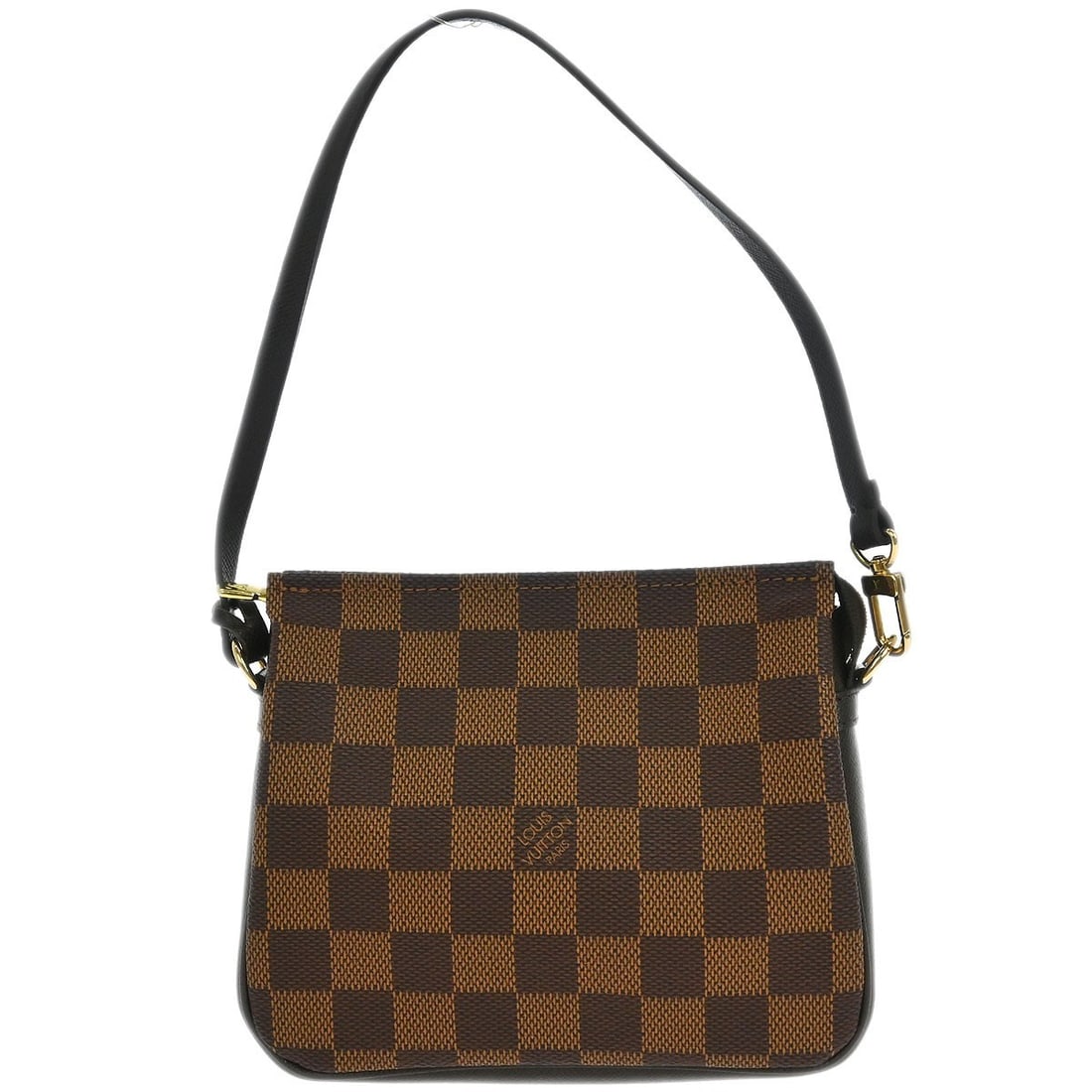Louis Vuitton Damier Trousse Makeup Handbag N51982 Brown Canvas: Louis Vuitton Damier Trousse Makeup Handbag N51982 Brown Canvas Introducing the Louis Vuitton Damier Trousse Makeup Handbag, a stylish and practical accessory perfect for casual occasions. This mini h