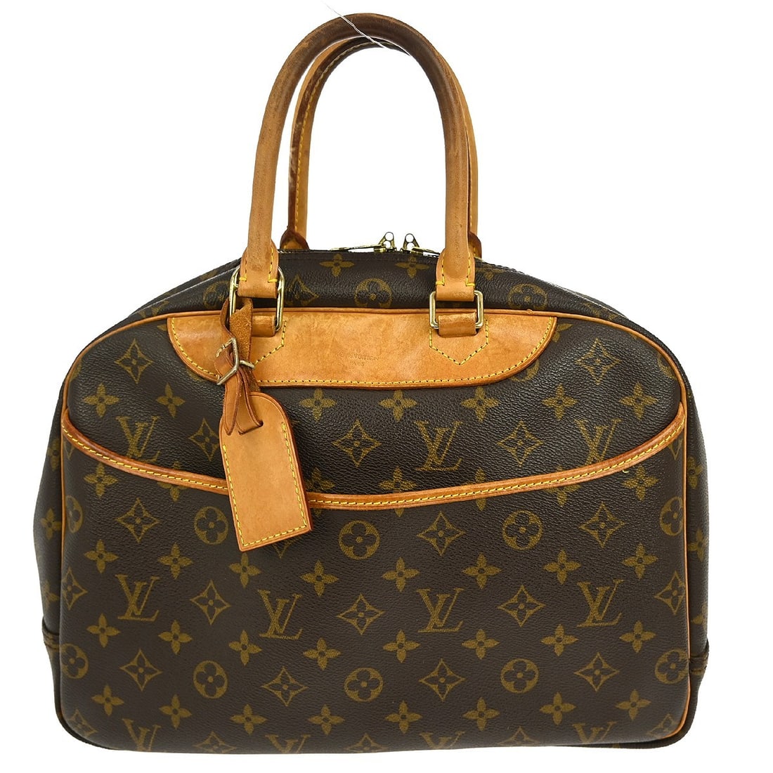 Louis Vuitton Deauville Bowling Handbag Monogram M42270 Vintage (1 of 9)