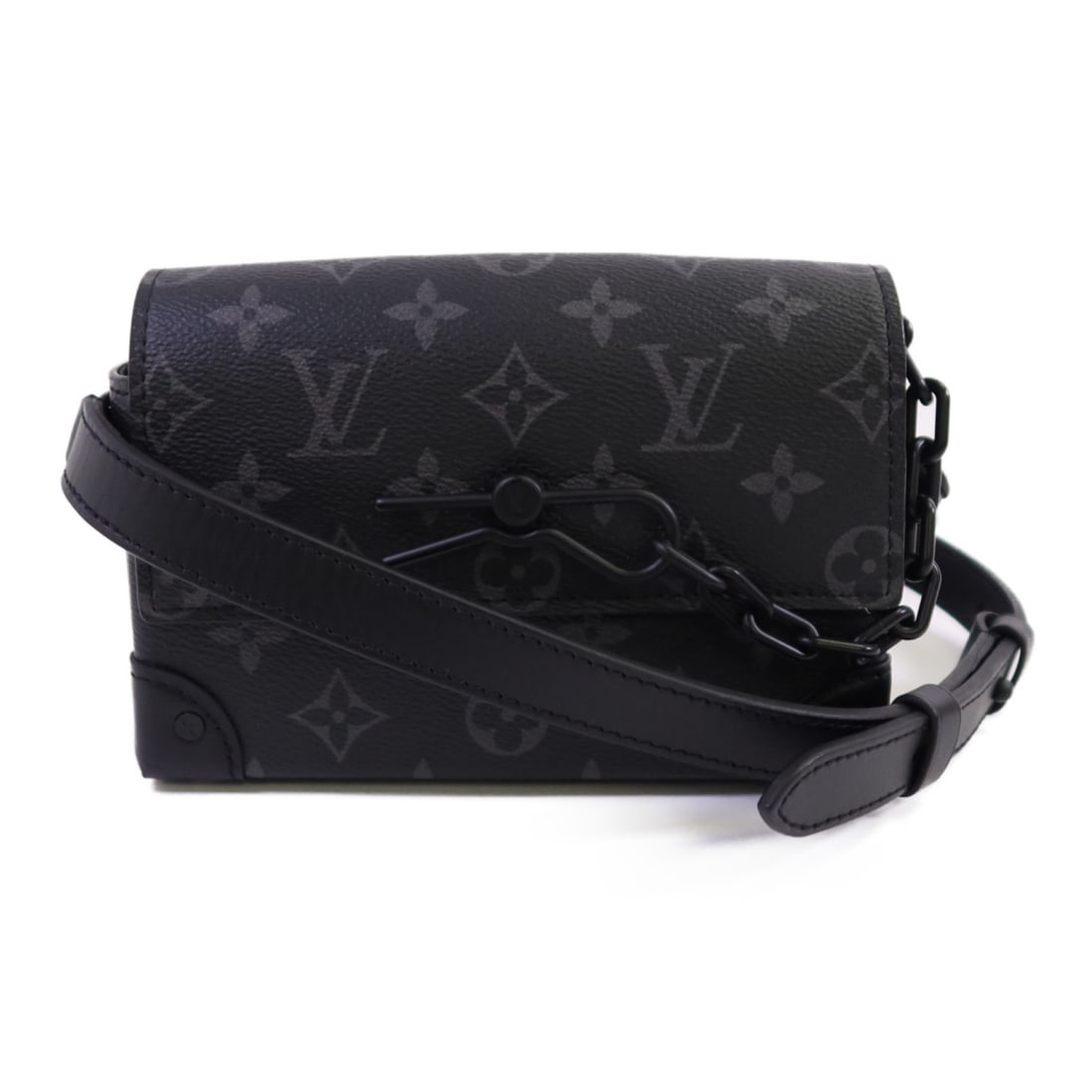 Louis Vuitton Steamer Monogram Eclipse Black Shoulder Wallet M81783 (1 of 14)