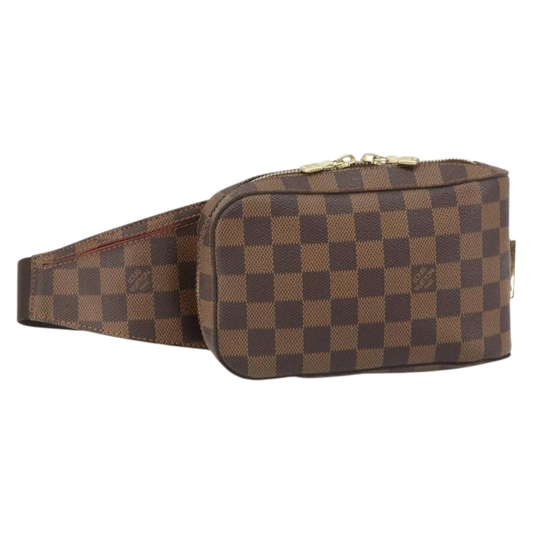 Louis Vuitton Geronimos Damier Ebene Canvas Shoulder Bag N51994: Louis Vuitton Geronimos Damier Ebene Canvas Shoulder Bag N51994 This Louis Vuitton Damier Ebene Geronimos shoulder bag features the signature Damier Ebene canvas in a compact and functional design. Ma