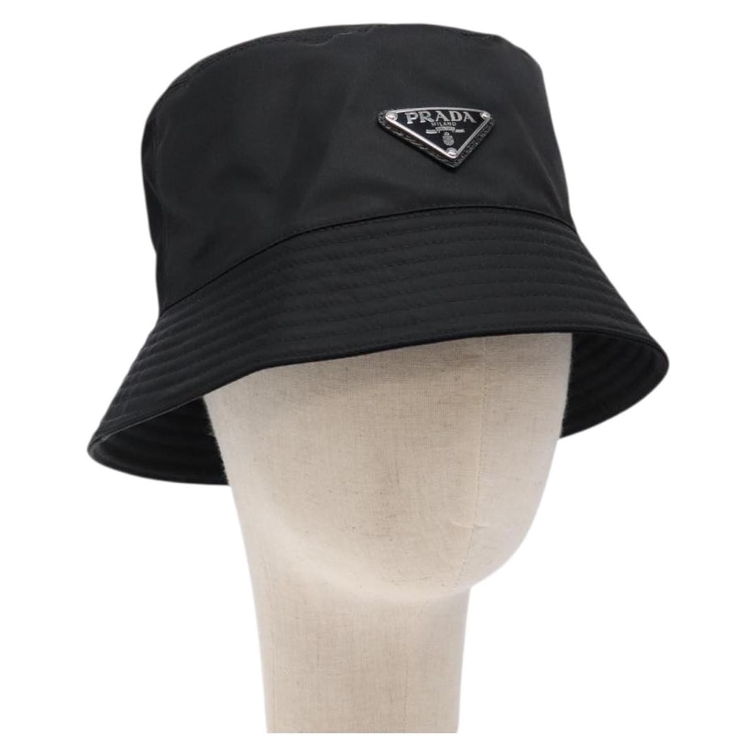 PRADA Black Nylon Bucket Hat Authenticated Italy (1 of 14)