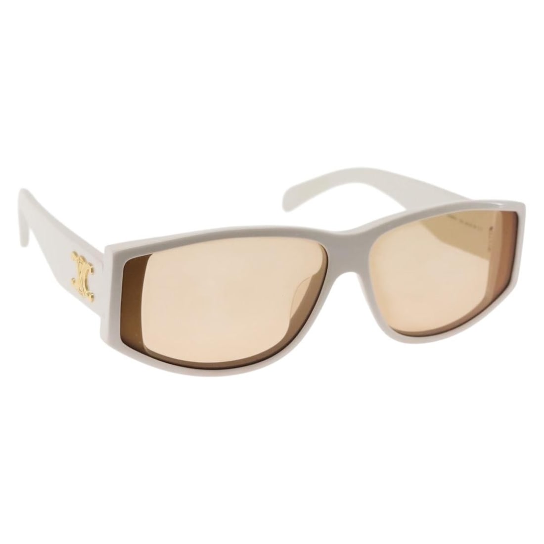CELINE Triomphe White Sunglasses CL40227U Authentic Italian Design: CELINE Triomphe White Sunglasses CL40227U Authentic Italian Design Elevate your accessory collection with these authentic CELINE Triomphe Sunglasses, expertly crafted in Italy. Featuring a chic white