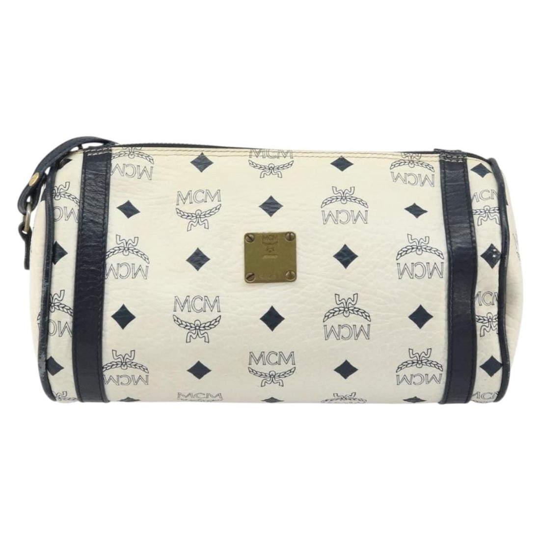 Visetos Pattern White Shoulder Bag by MCM (1 of 2)